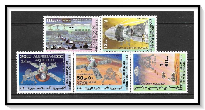 Mauritania #425-426, C192-C194 Apollo Moon Landing Set MNH