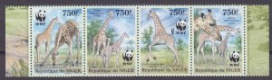 2013 Niger 2142-2145 strip WWF / Giraffe 12,00 €