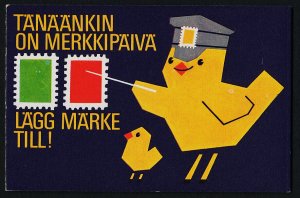 Finland 713a Booklet Bird Cover MNH Crests, Lion