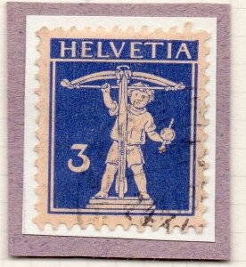 Switzerland 1933 SHADES Early Issue Fine Used 3c. NW-210687