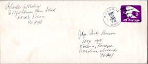 Caroline Islands [18c] B Eagle Envelope 1981 Koror, IT 96940 to Kolonia, Pona...