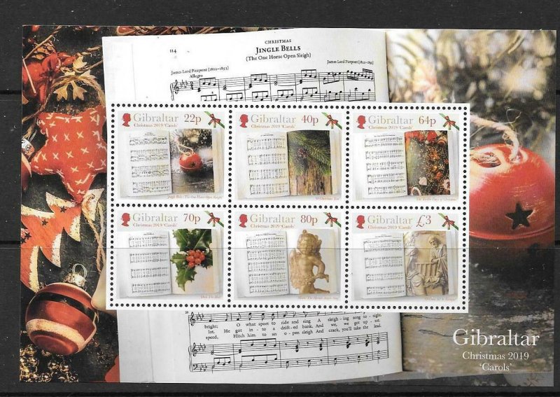 GIBRALTAR 2019 CHRISTMAS M/S  MNH 