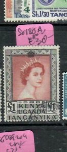 KENYA,UGANDA,TANGANYIKA (PP0602B)  QEII  L1  SG 180A   VFU 