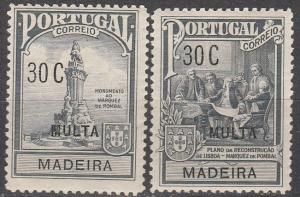 Madeira #RAJ2-3  F-VF  Unused   (A14778)