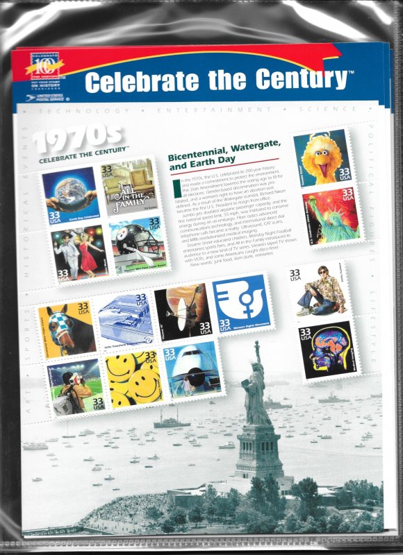 3182/3191, Celebrate The Century, Original USPS Binder, Free Shipping