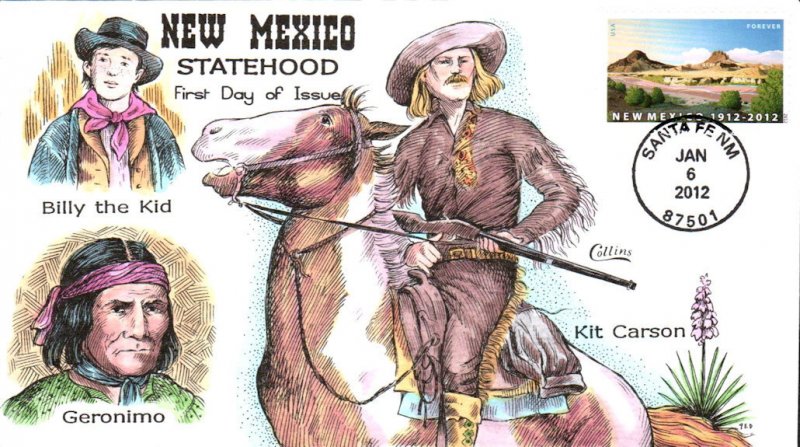 #4591 New Mexico Statehood Collins FDC