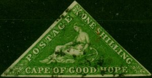 C.O.G.H 1858 1s Bright Yellow-Green SG8 Fine Used (3)