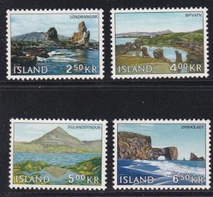 Iceland #  380-383, Landscapes, Mint  NH, 1/2 Cat.