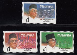 Malaysia Scott #442-444 MNH