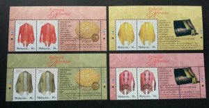 Malaysia's Fashion Heritage 2002 Craft Baba Nyonya Costume (stamp title) MNH