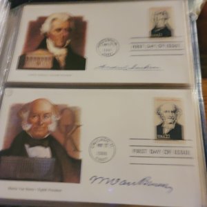 USA The Presidents of the US first day issue complete set with binder