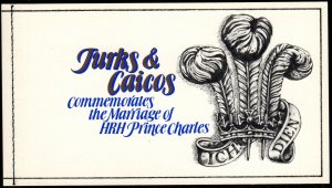 Turks and Caicos - Mint Stamp Booklet Scott #490 (Royal Wedding)