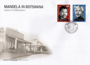 Botswana - 2021 Nelson Mandela in Botswana FDC