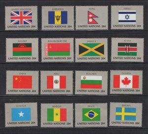 UN #399-414  (1983 Flag set) VFMNH  CV $4.00