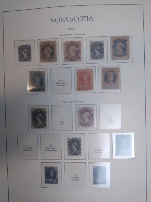collection on pages Canada provinces on clean Lighthouse hingeless pages CV $740