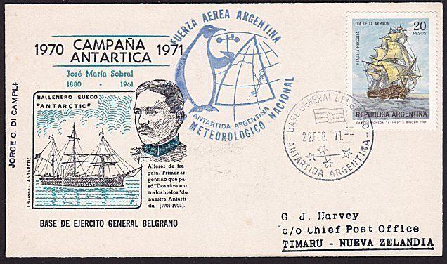 ARGENTINE ANTARCTIC cover 1971..............................................8204