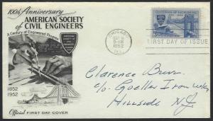 USA #1012 First Day Cover