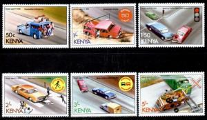 Kenya 121-6 MNH Road Safety, Vehicles, Train