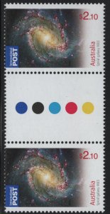 Australia 2009 MNH Sc 3147 $2.10 Spiral galaxy M83 Astronomy Year Gutter