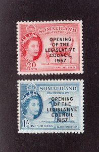 Somaliland Protectorate Scott #140-141 MH