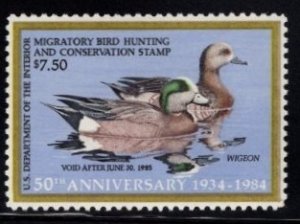 RW-51, Federal Duck Stamp, Mint NH OG, Face $7.50