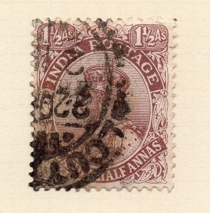 India 1913-26 Early Issue Fine Used 1.5a. 083600