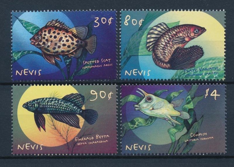 [34989] Nevis 2000 Marine Life Fish MNH