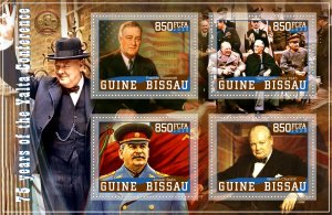 Stamps. Famous people. Yalta Conference 2020 year 1+1 sheets perforated