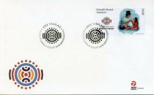 Greenland Cultures Stamps 2019 FDC UN Intl Year of Indiginous Languages 1v Set