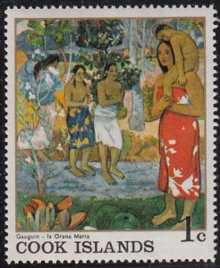 Cook Islands 1967 MH Sc #221 1c la Orana Maria Gauguin Paintings 