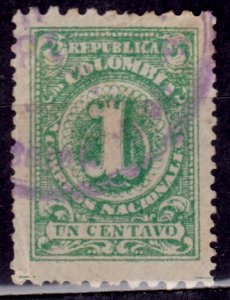 Colombia, 1908, Coat of Arms,1c, used**