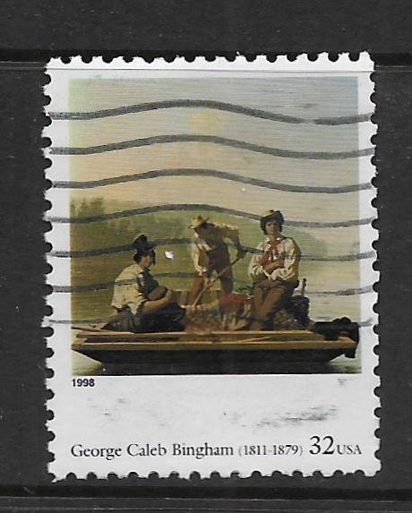 USA, 3236F, USED,AMERICAN ART - GEORGE CALEB BINGHAM