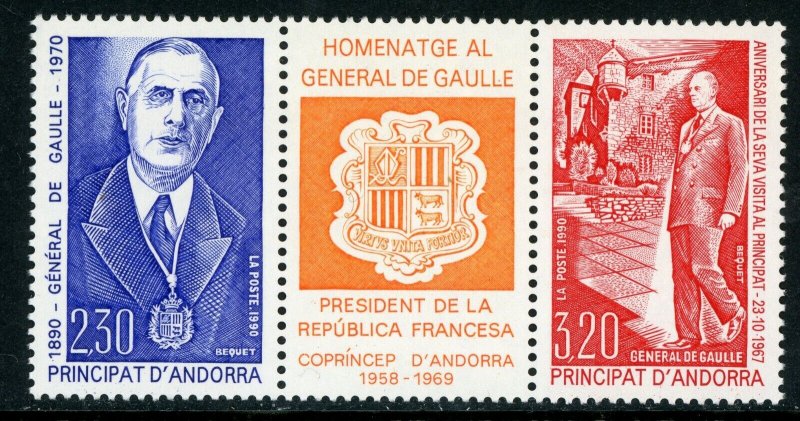 French Colony 1990 Andorra De'Gulle Sc # 400a MNH H283 ⭐⭐