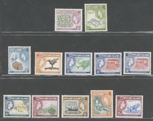 1957 Pitcairn Islands, Stanley Gibbons #18-28 - 12 Value Series - MNH**