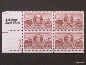 #993 Casey Jones Lower Left  Plate Block 24192 F-VF NH