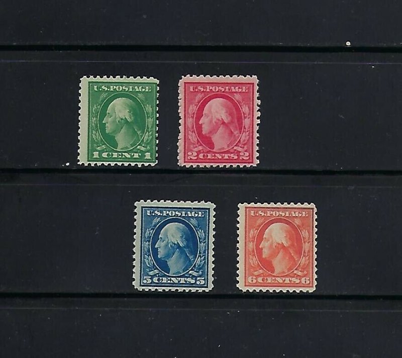 SERIES OF 1917-19 FLAT PLATE PRINTNG PERF 11 MNH SINGLES - SCV is $43.50 - W38