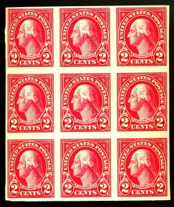 U.S. #482 MINT BLOCK OF 9 OG NH