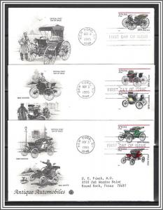 US #3019-3023 Antique Automobiles FDC