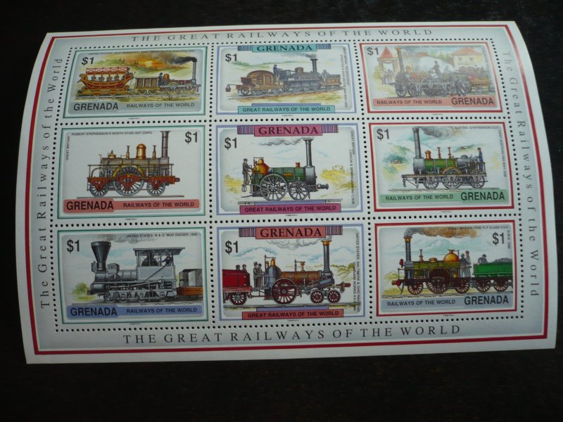 Stamps - Grenada - Scott# 2020-2022 - Mint Never Hinged Set of 3 Souvenir Sheets