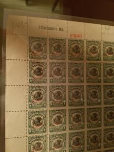 Canal Zone #38 S Specimen Complete Sheet of 100 Stamps **WORLD CLASS SHOWPIECE**