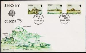 Jersey. 1978 FDC. Europa. Fine Used