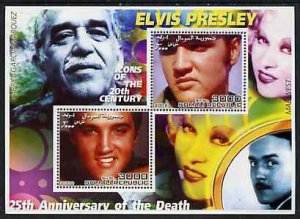 SOMALIA - 2002 - Elvis 25th Death Anniv #3 - Perf 2v Sheet - M N H-Private Issue