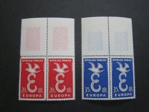 France 1958 Sc 889-90 set pair MNH