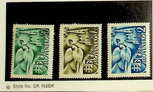 SLOVAKIA Sc 74-6 NH ISSUE OF 1942 - CATHEDRAL