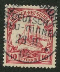 German New Guinea SC# 9 Kaiser's Yacht 10p Used  CDS