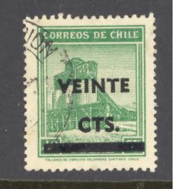 Chile Sc # 253 used  (DT)