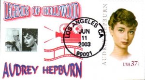 #3786 Audrey Hepburn Mini Special FDC