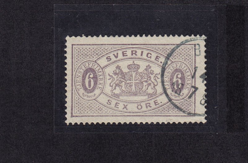 SWEDEN Early Used #O16a CV$ 65.00 item #A6