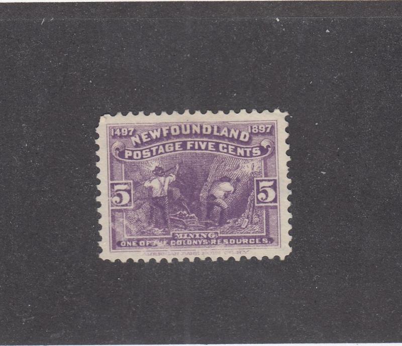 NEWFOUNDLAND # 65 VF-MNG 5cts MINING CAT VALUE $15