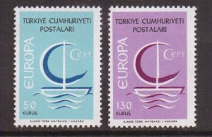 Turkey   #1718-1719   MNH  1966  Europa